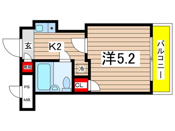 ワコーレよみうりランド（205）の物件間取画像